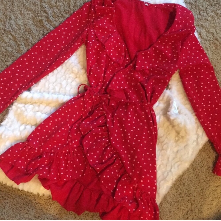 Ruffle Wrap Dress